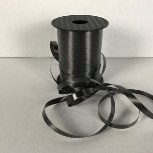 black curling ribbon
