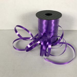 Purple curling ribbon