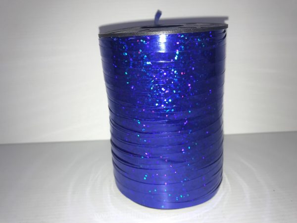 Blue Holographic Curling Ribbon