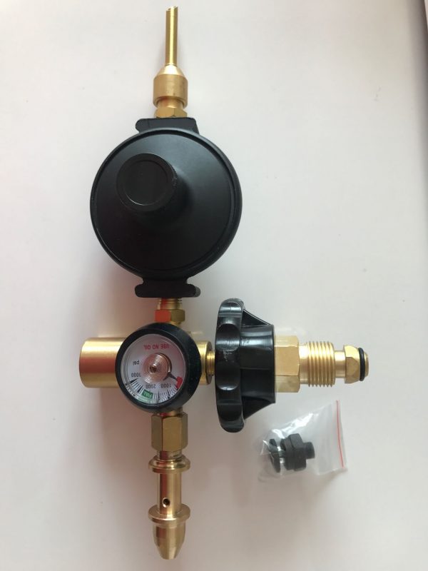 foil and latex regulator with gauge