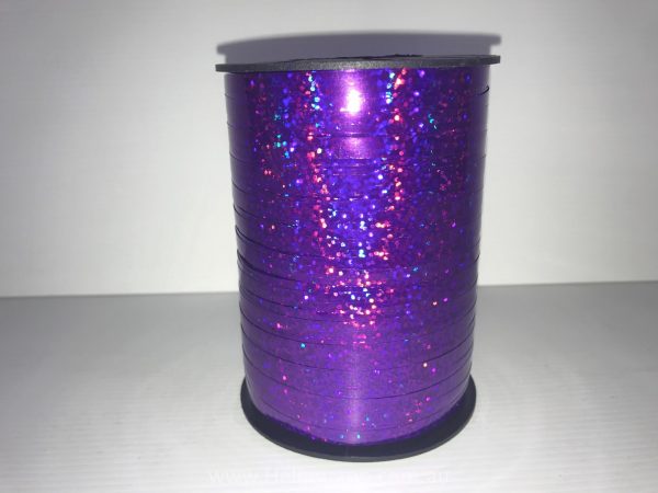 Purple Holographic Curling Ribbon