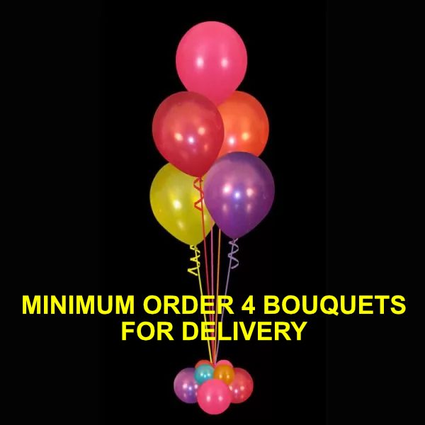 min order 4 bouquets h2go