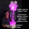 10 Mini light up balloon trees