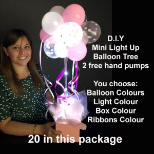 20 DIY Mini light up balloon trees2