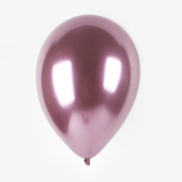 pink 30cm chrome balloon