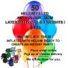 50 Helium Balloons &5 weights Inflated Special