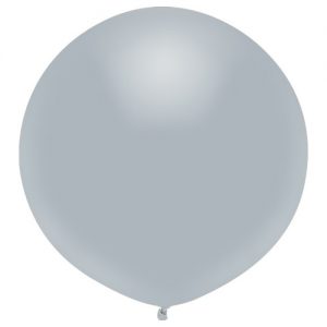 Platinum Silver 43cm latex outdoor balloons