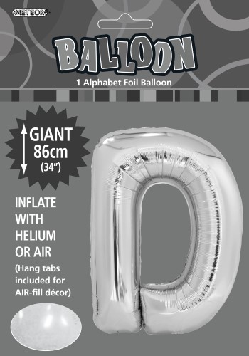 D Foil balloon letter 86cm helium filled