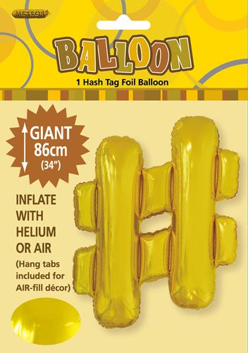 # Gold Foil balloon letter 86cm helium filled