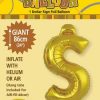 Gold Foil $ 86cm balloon letter helium filled