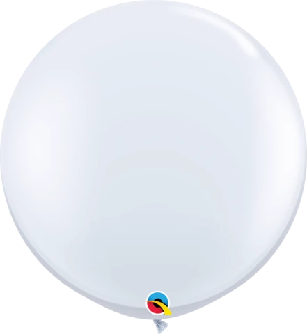 White 90cm latex balloon