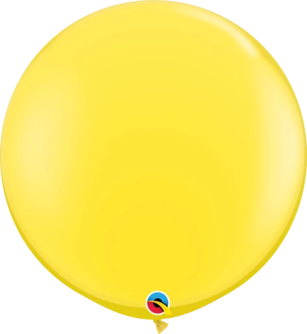 Yellow 90cm latex balloon